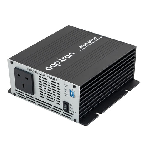 12V 700W Pure Sine Wave Inverter UK Socket (Image for illustration purposes only.)