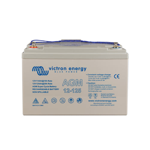 Victron Energy 12V/125Ah AGM Super Cycle Battery (M8)